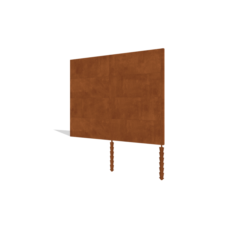 Valla de acero corten H4 juego 252 cm