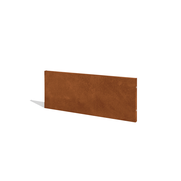 Valla de acero corten H panel 120 x 47,5 cm