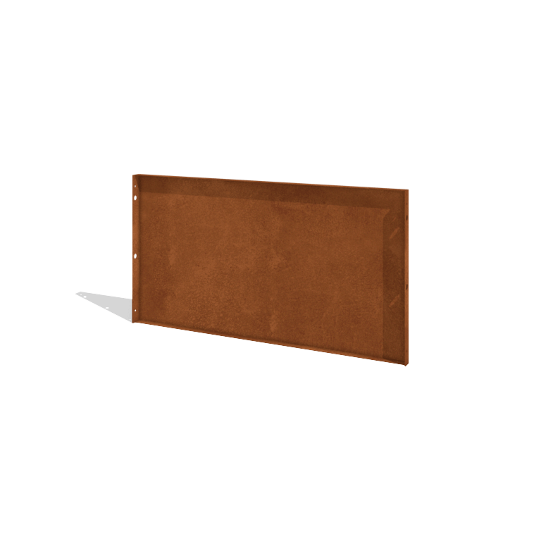 Valla de acero corten H panel 120 x 63,3 cm