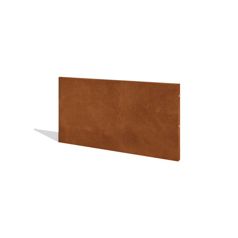 Valla de acero corten H panel 120 x 63,3 cm
