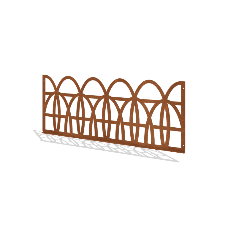 Vallas ornamentales de acero corten T 149 x 60 cm