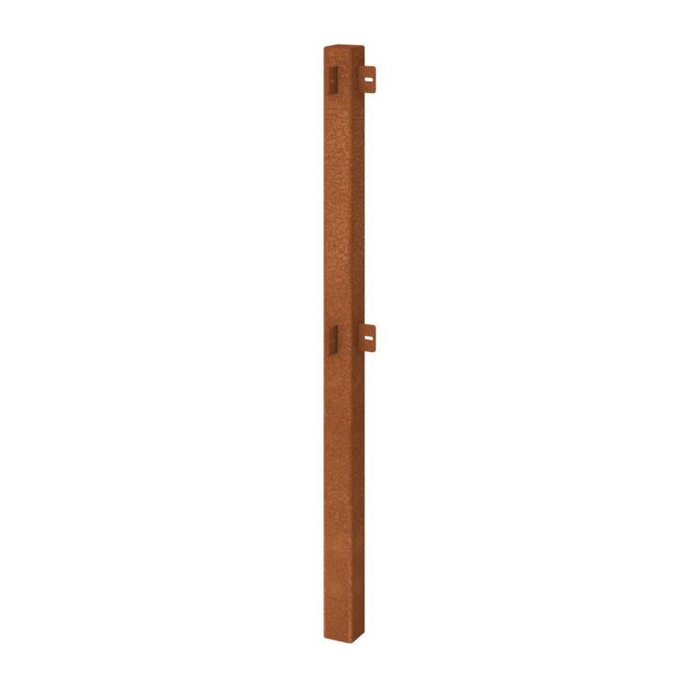 Vallas ornamentales de acero corten poste esquinero