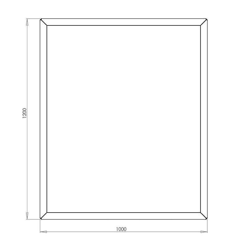 Jardinera de acero con tratamiento electrostático Texas 100 x 120 cm