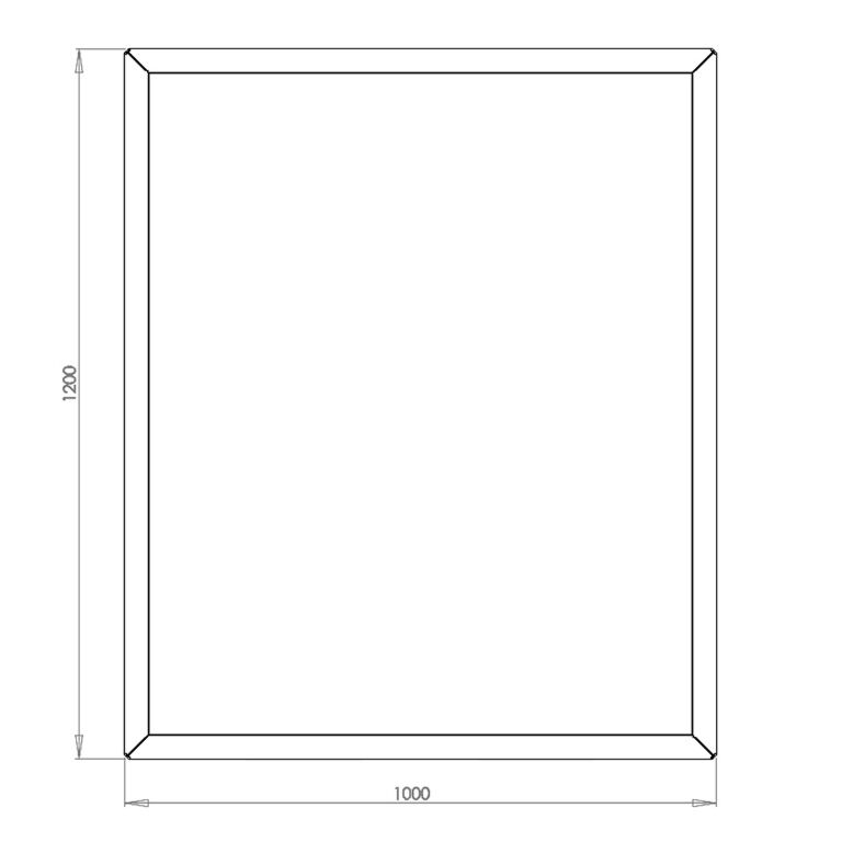 Jardinera de acero corten Texas 100 x 120 cm