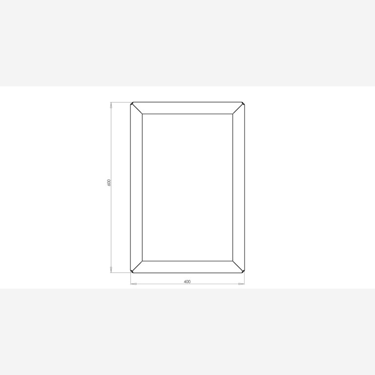 Jardinera de acero galvanizado Texas 400x600