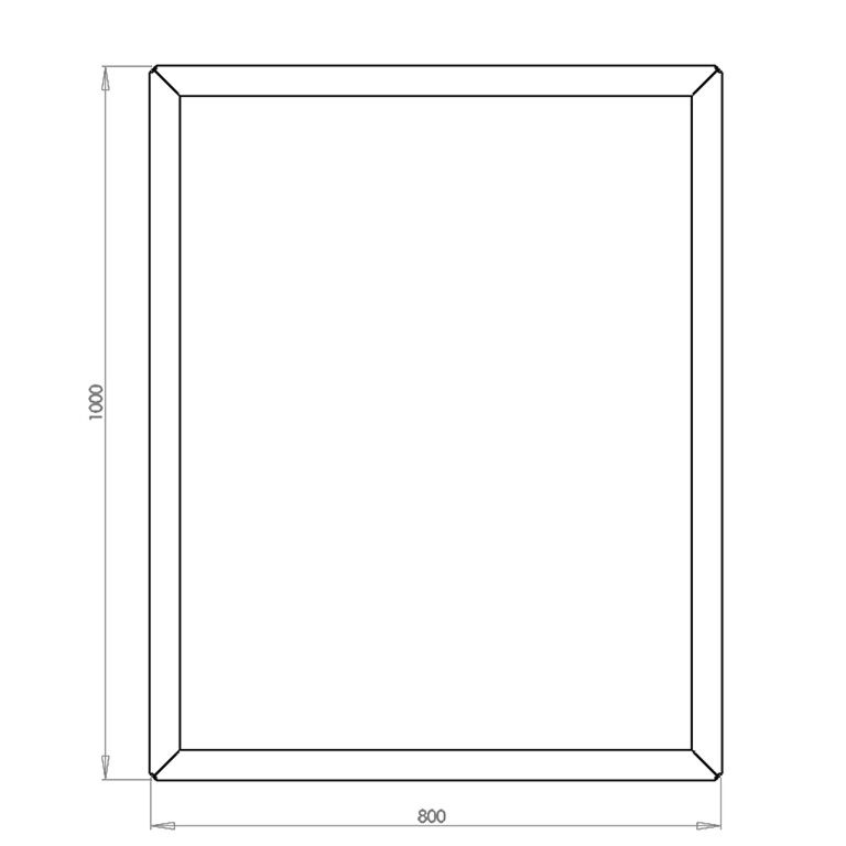 Jardinera de acero con tratamiento electrostático Texas 80 x 100 cm
