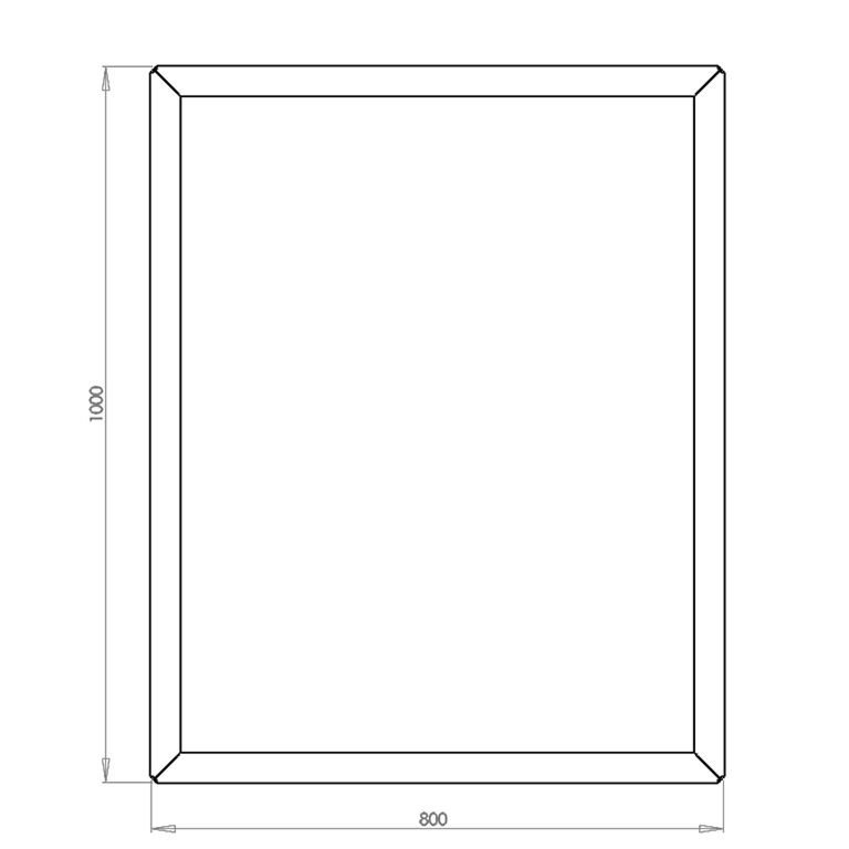 Jardinera de acero con tratamiento electrostático Texas 80 x 100 cm