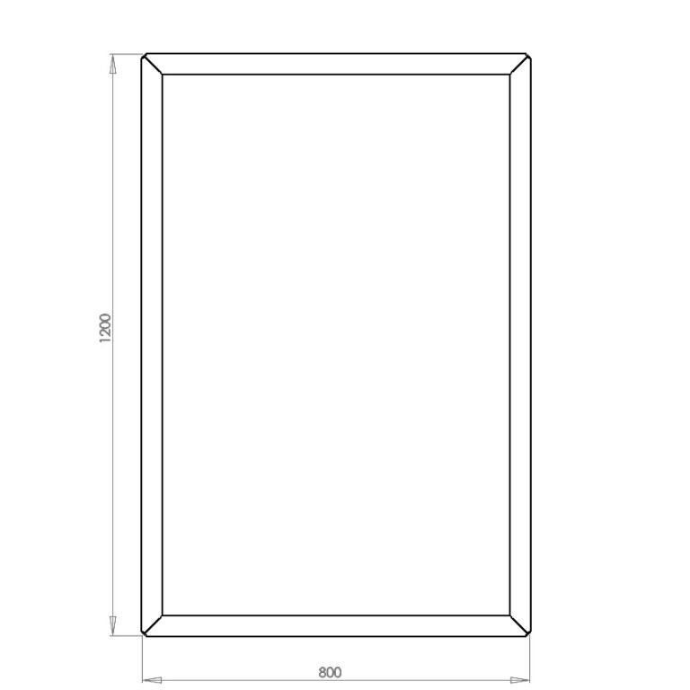 Jardinera de acero con tratamiento electrostático Texas 80 x 120 cm