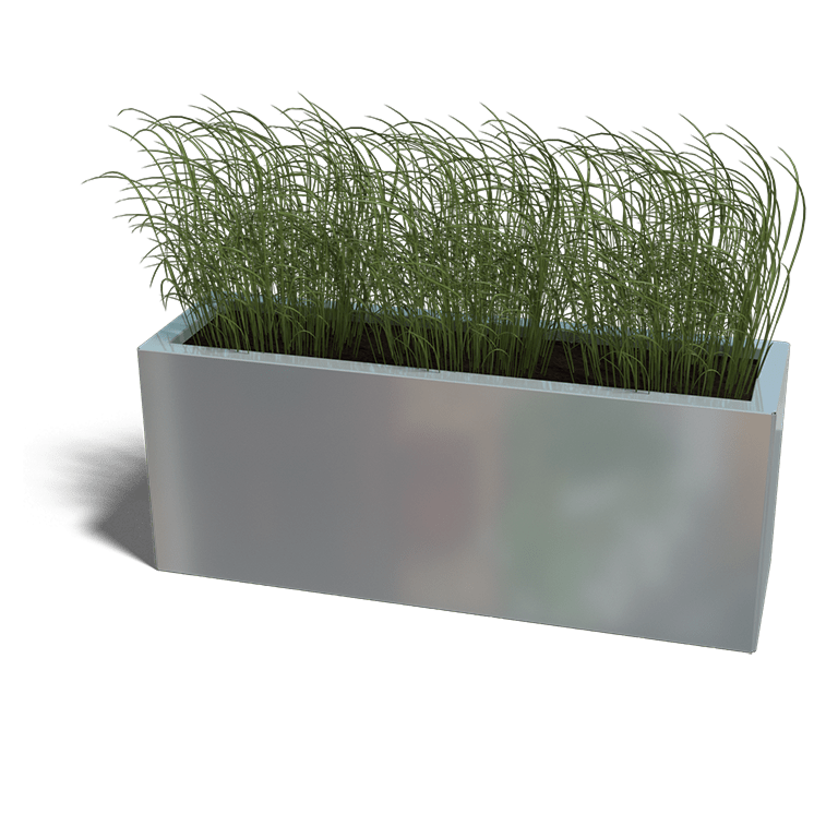 Jardinera de acero galvanizado Texas 300x1000