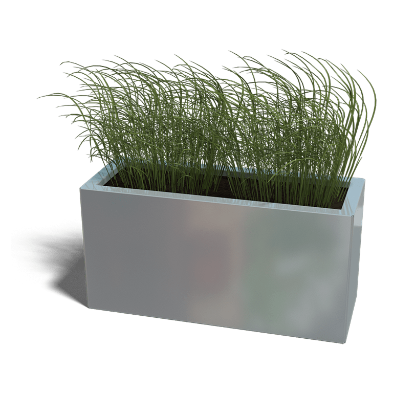 Jardinera de acero galvanizado Texas 300x800