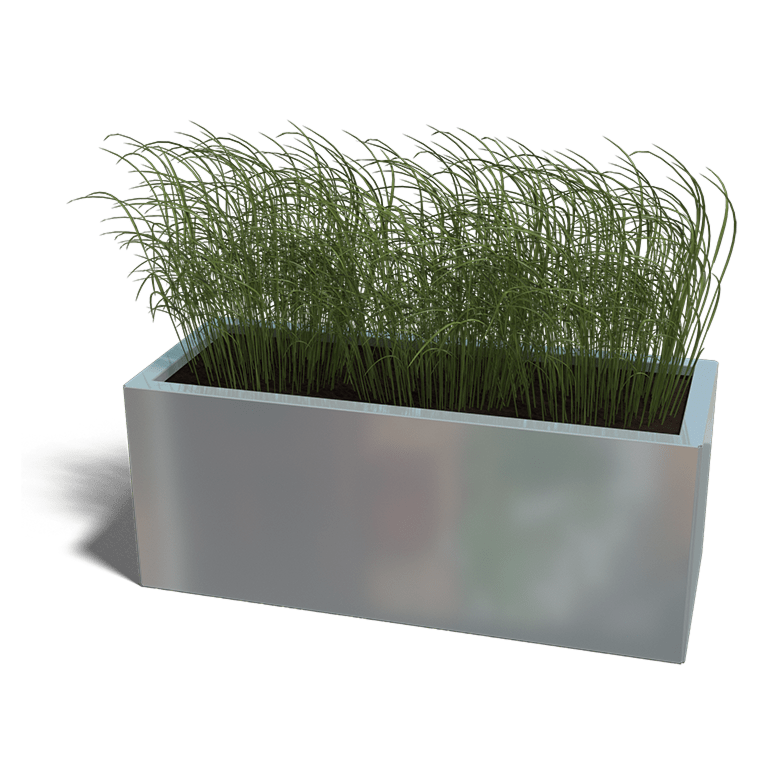 Jardinera de acero galvanizado Texas 400x1000