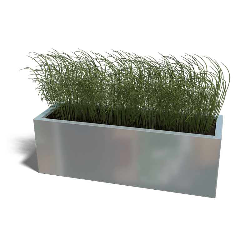 Jardinera de acero galvanizado Texas 400x1200