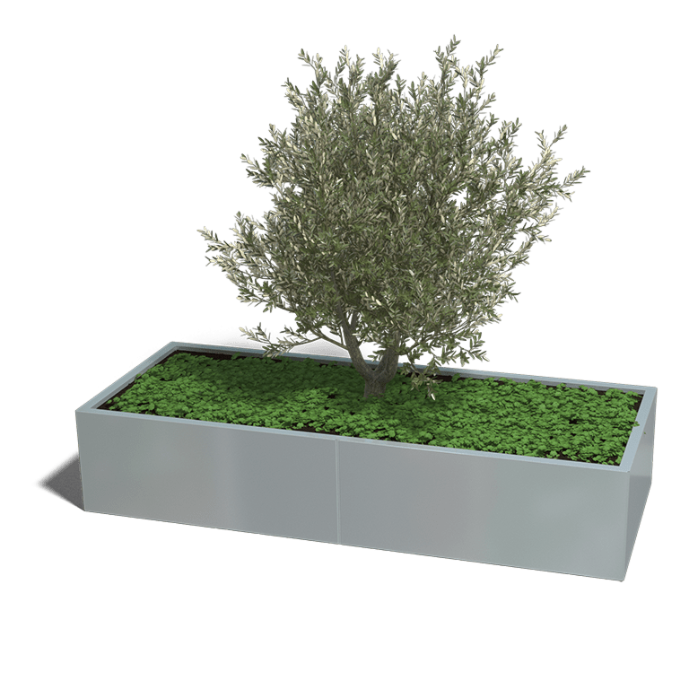 Jardinera de acero galvanizado Texas xxl 2000x800