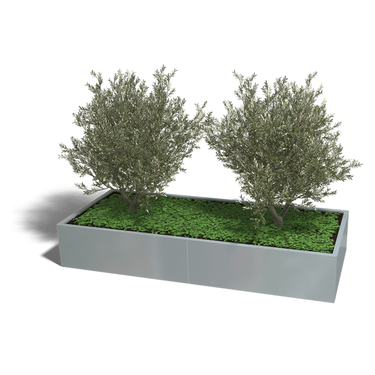 Jardinera de acero galvanizado Texas xxl 2400x1000