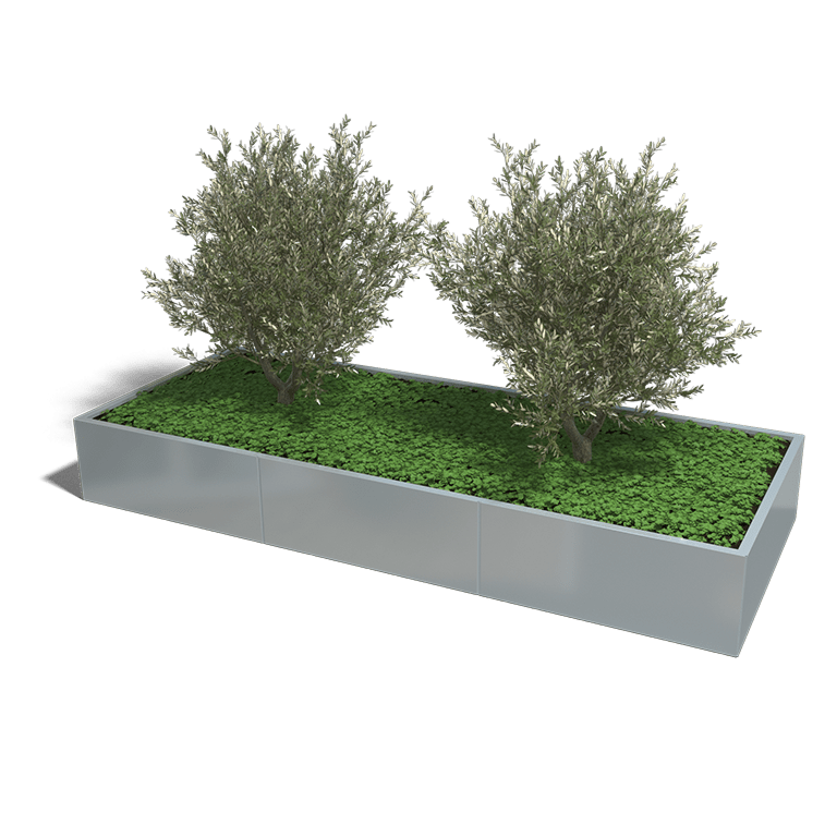 Jardinera de acero galvanizado Texas xxl 3000x1200