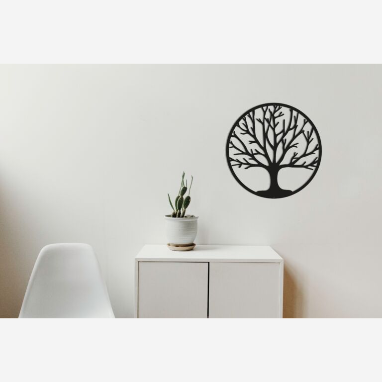 Decoración metálica de pared Arbol