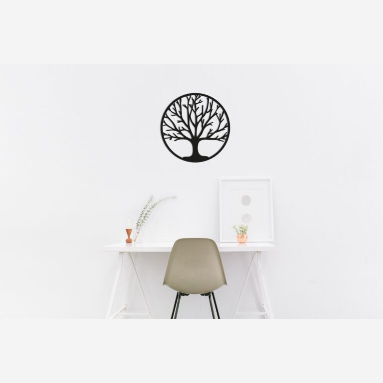 Decoración metálica de pared Arbol