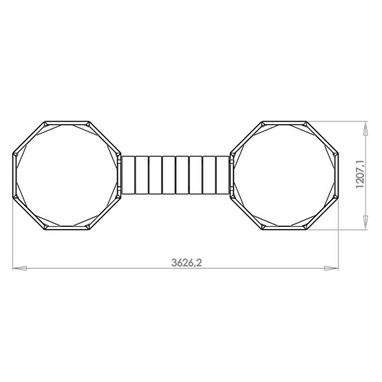 Jardinera de acero con tratamiento electrostático con asiento Vegas Chicago