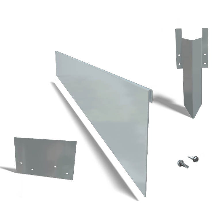 Bordura de acero galvanizado de borde doblado 13 cm juego completo de 15metros