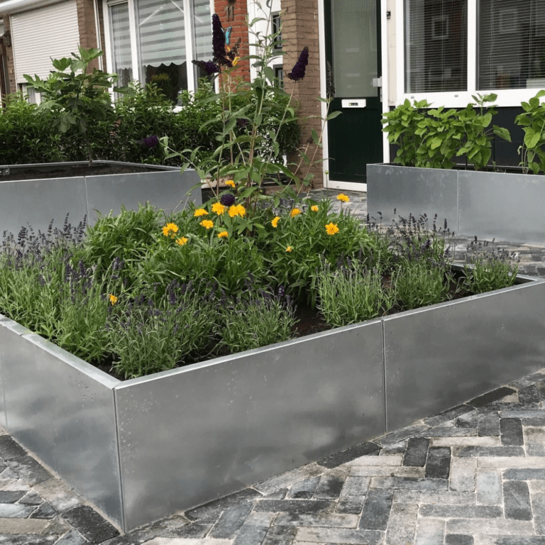 Jardinera de acero galvanizado Miami xxl 1600x1600