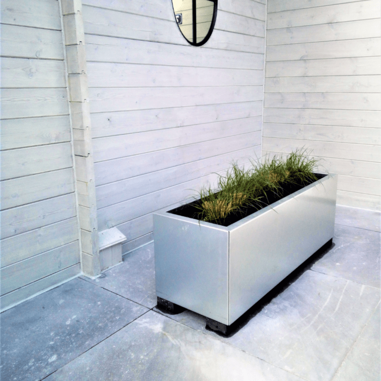 Jardinera de acero galvanizado Texas 400x1200