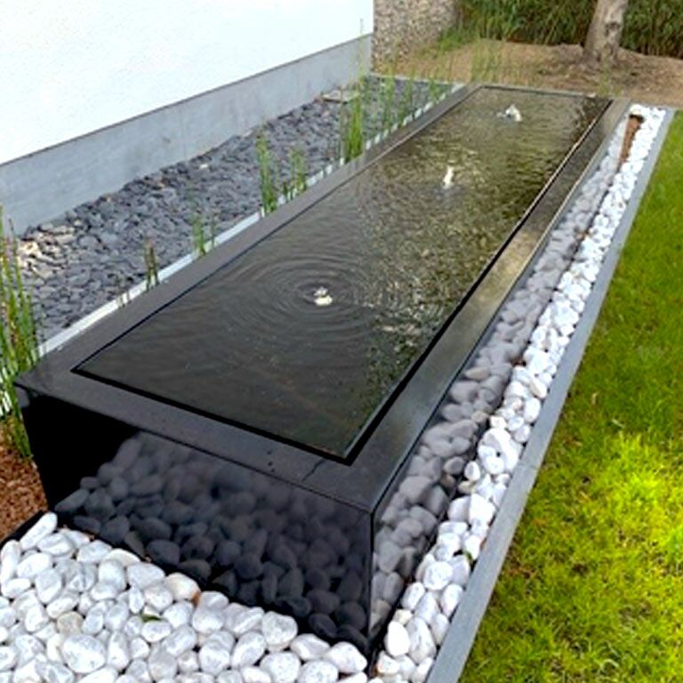 Mesa de agua de aluminio 300 x 80 x 40 cm