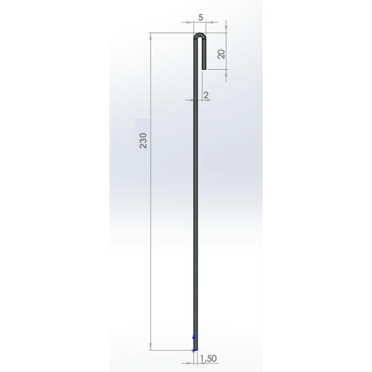 Bordura de acero corten de borde doblado 23 cm juego completo de 24metros