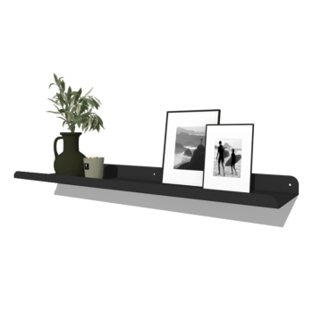 Estante de pared de acero con recubrimiento en polvo en forma de U 100 x 20 cm