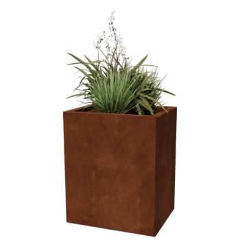 Jardinera de acero corten Texas 40 x 50 cm