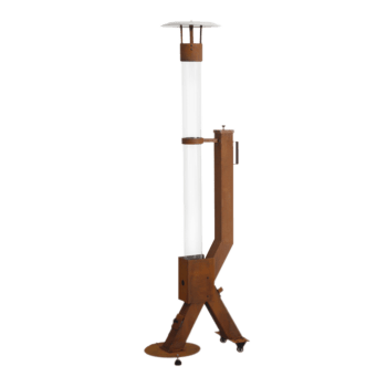 Estufa de pellet para exterior - Rocket - Corten