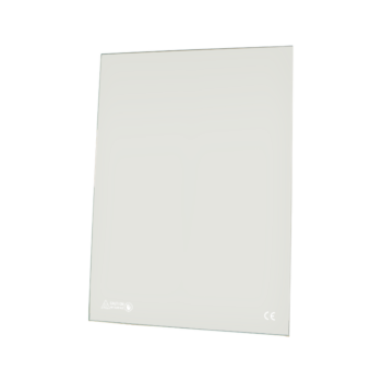 Calentadores de terraza de pellets - Ventana de cristal