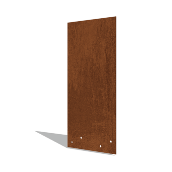 Placa de acoplamiento de acero corten recta alta XL 45 cm