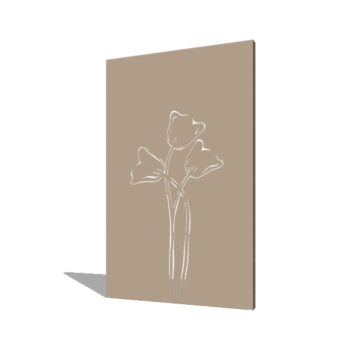 Panel de acero con tratamiento electrostático tulipán simétrico 120 x 6 x 190 cm