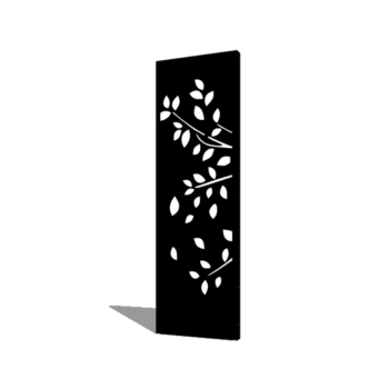 Panel de acero con tratamiento electrostático árbol parte 1 60 x 6 x 190 cm