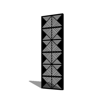 panel de acero con tratamiento electrostático líneas composición 2 60 x 6 x 190 cm
