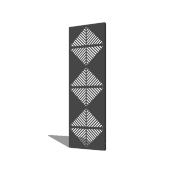panel de acero con tratamiento electrostático líneas composición 4 60 x 6 x 190 cm