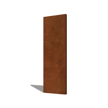 Panel base de acero corten 60 x 6 x 190 cm