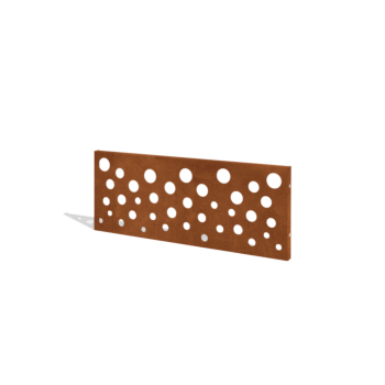 Valla de acero corten H panel B 120 x 47,5 cm