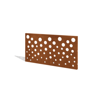 Valla de acero corten H panel B 120 x 63,3 cm