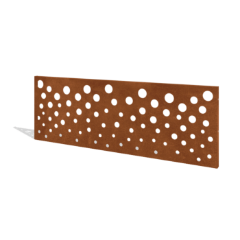 Valla de acero corten H panel B 180 x 63,3 cm
