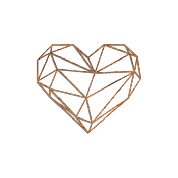 Decoración de pared de acero corten - Corazón Large - 80,1 x 93,4 cm