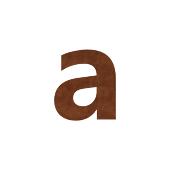 Número de vivienda de acero corten a - 10 cm
