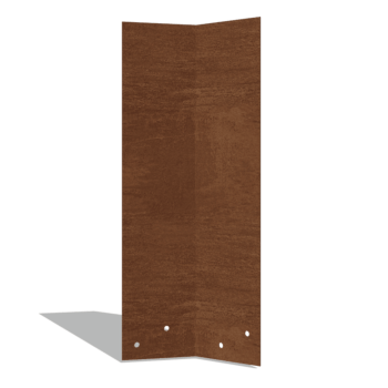 Placa de acoplamiento 45º alta XL 45 cm