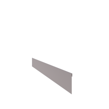 Bordura de acero galvanizado con borde doblado 13 cm (longitud: 150 cm)