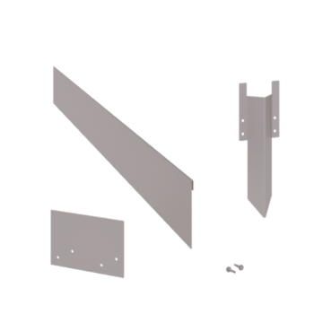 Bordura de jardín de acero galvanizado - Doblado - Altura 13 cm - Juego completo 24 metro