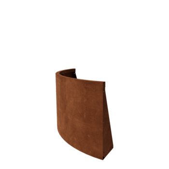 Muro de contención de acero corten - Curva exterior - 100 x 100 x 60 cm