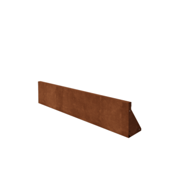 Muro de contención de acero corten - Recto - 150 x 30 cm