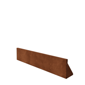Muro de contención de acero corten - Recto - 150 x 30 cm