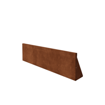 Muro de contención de acero corten - Recto - 150 x 40 cm