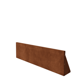 Muro de contención de acero corten - Recto - 150 x 40 cm